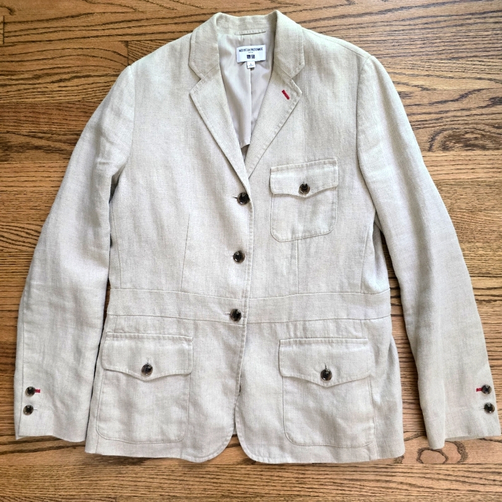 Linen Blazer 3 Button Ralph Lauren Style Ines De La Fressange French Fall Style